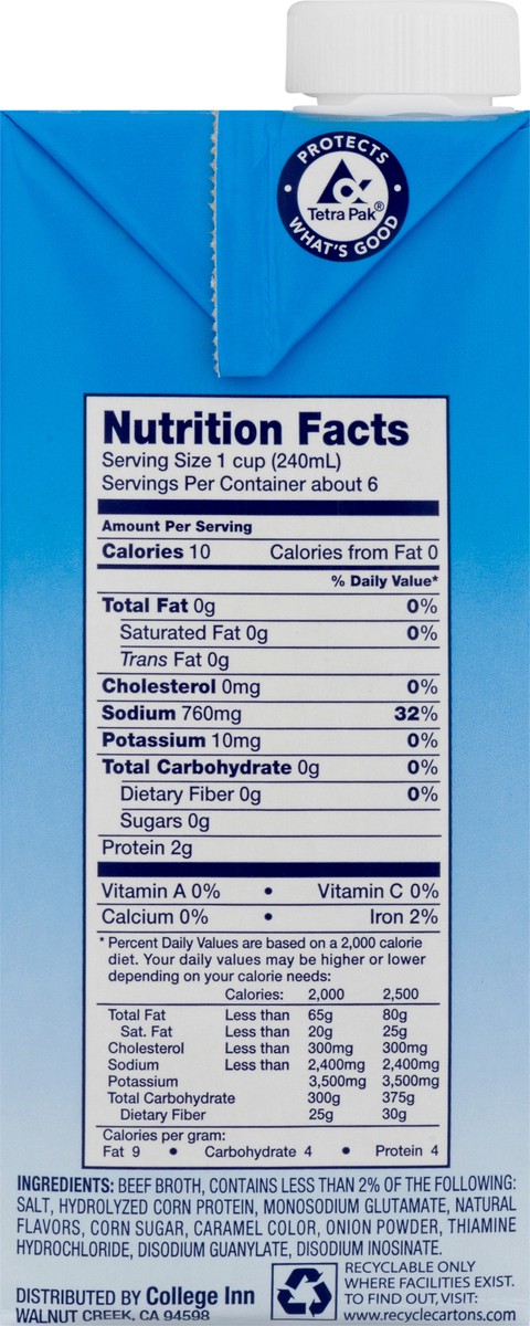 slide 2 of 9, College Inn Beef Broth 48 oz, 48 oz