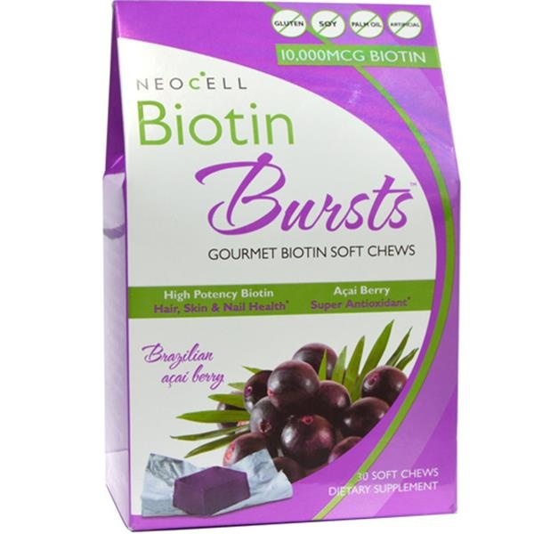 slide 1 of 1, NeoCell Biotin Bursts Acai Berry, 30 ct