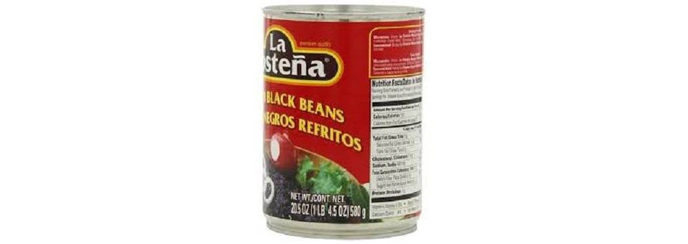 slide 2 of 3, La Costeña Refried Black Beans 20.5 oz, 20.5 oz