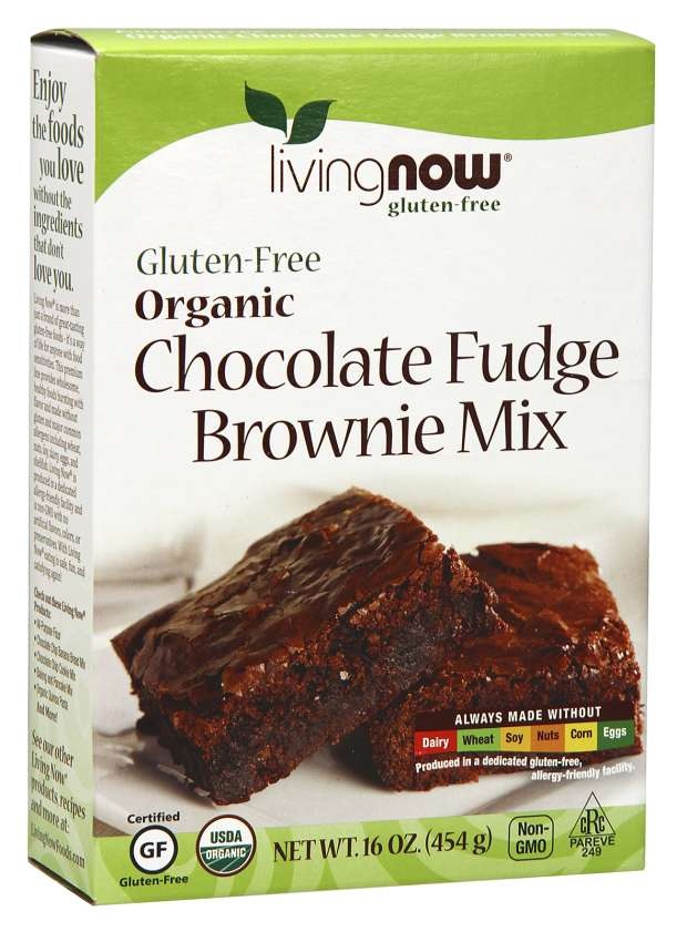 slide 1 of 1, NOW Foods Chocolate Fudge Brownie Mix, Organic, Gluten-Free, 16 oz