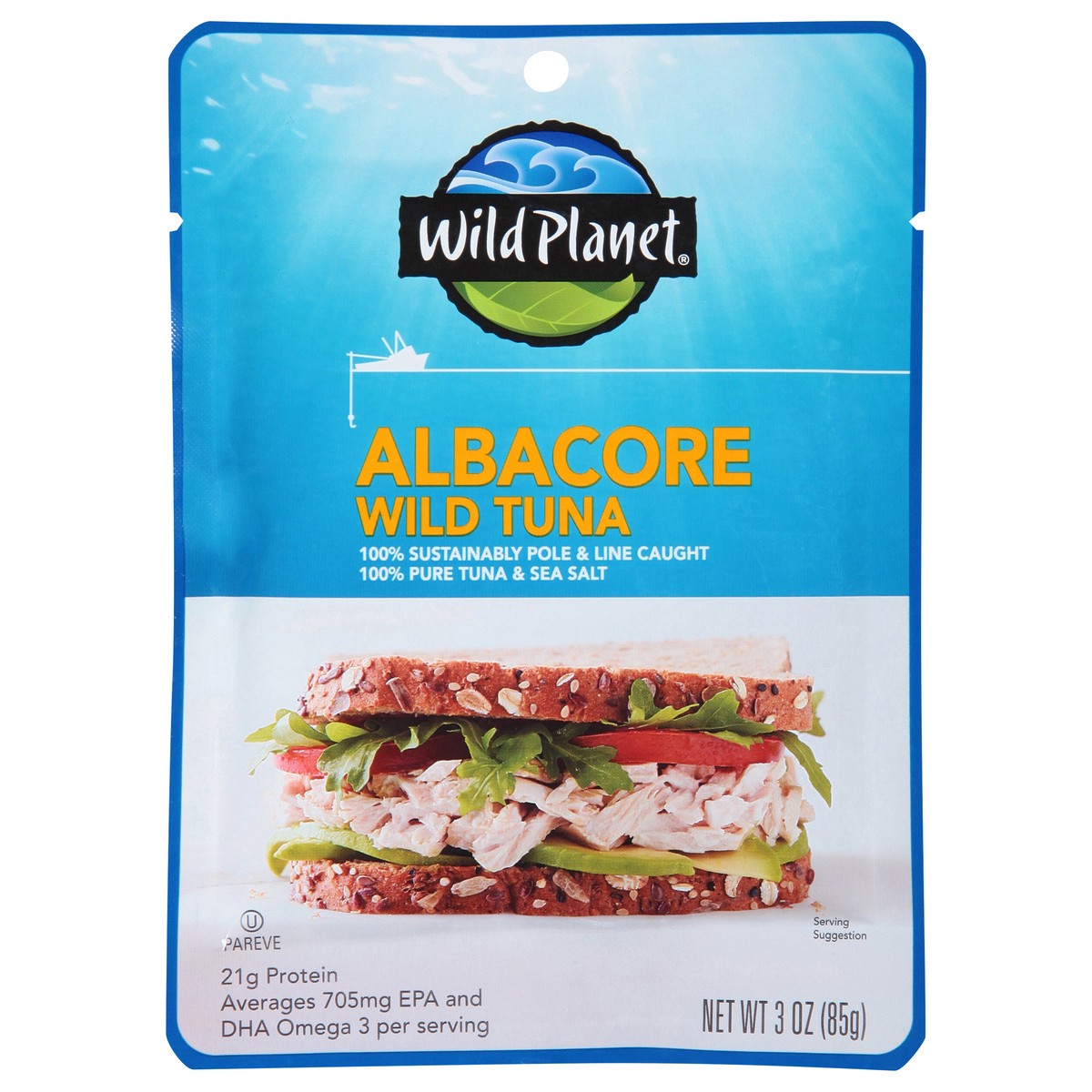 slide 1 of 9, Wild Planet Albacore Wild Tuna 3 oz, 3 oz