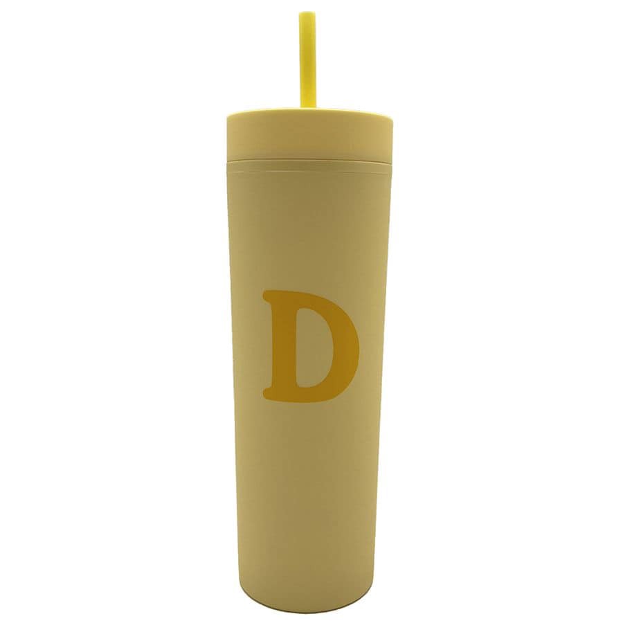 slide 1 of 1, Modern Expressions Monogram Tumbler (D), 1 ct