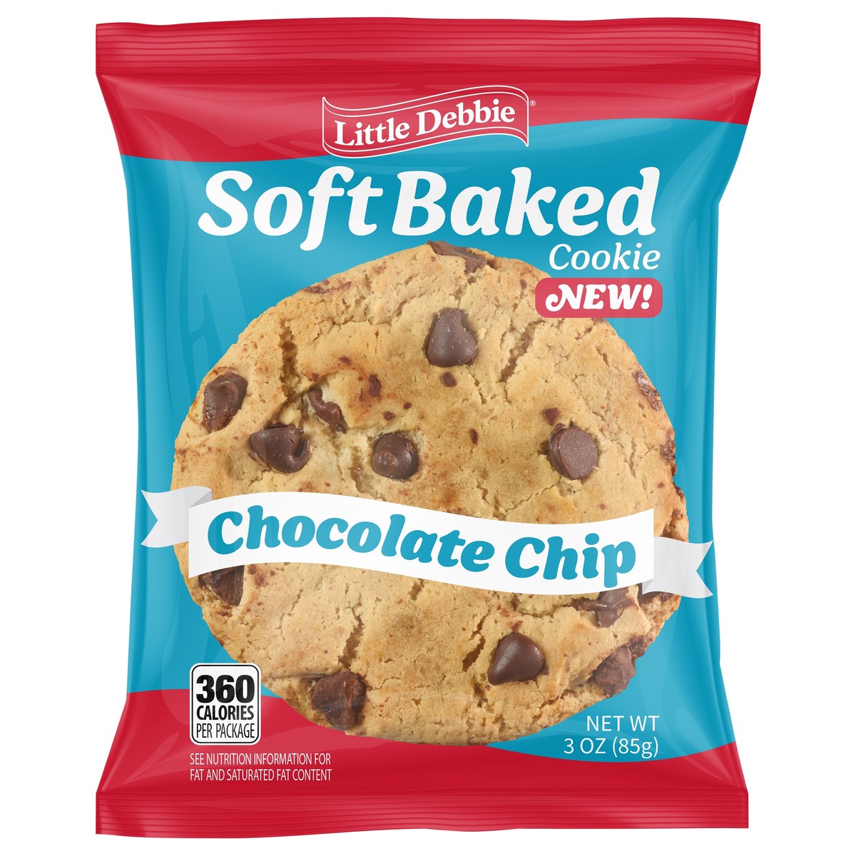 slide 1 of 10, Little Debbie Chocolate Chip Soft Baked Cookie, 3 oz