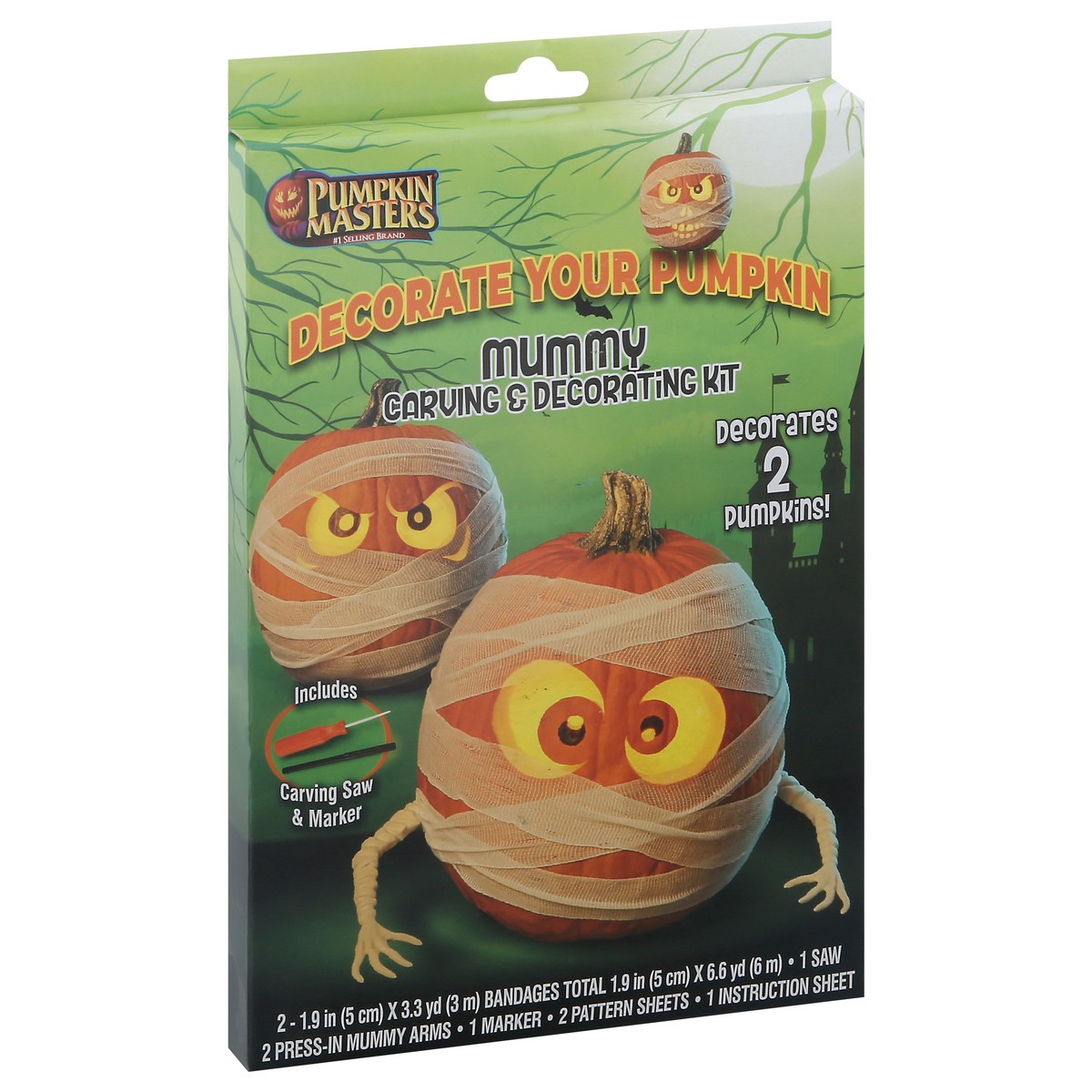 slide 8 of 9, Pumpkin Masters Mummy Carving & Decorating Kit, 1 ct