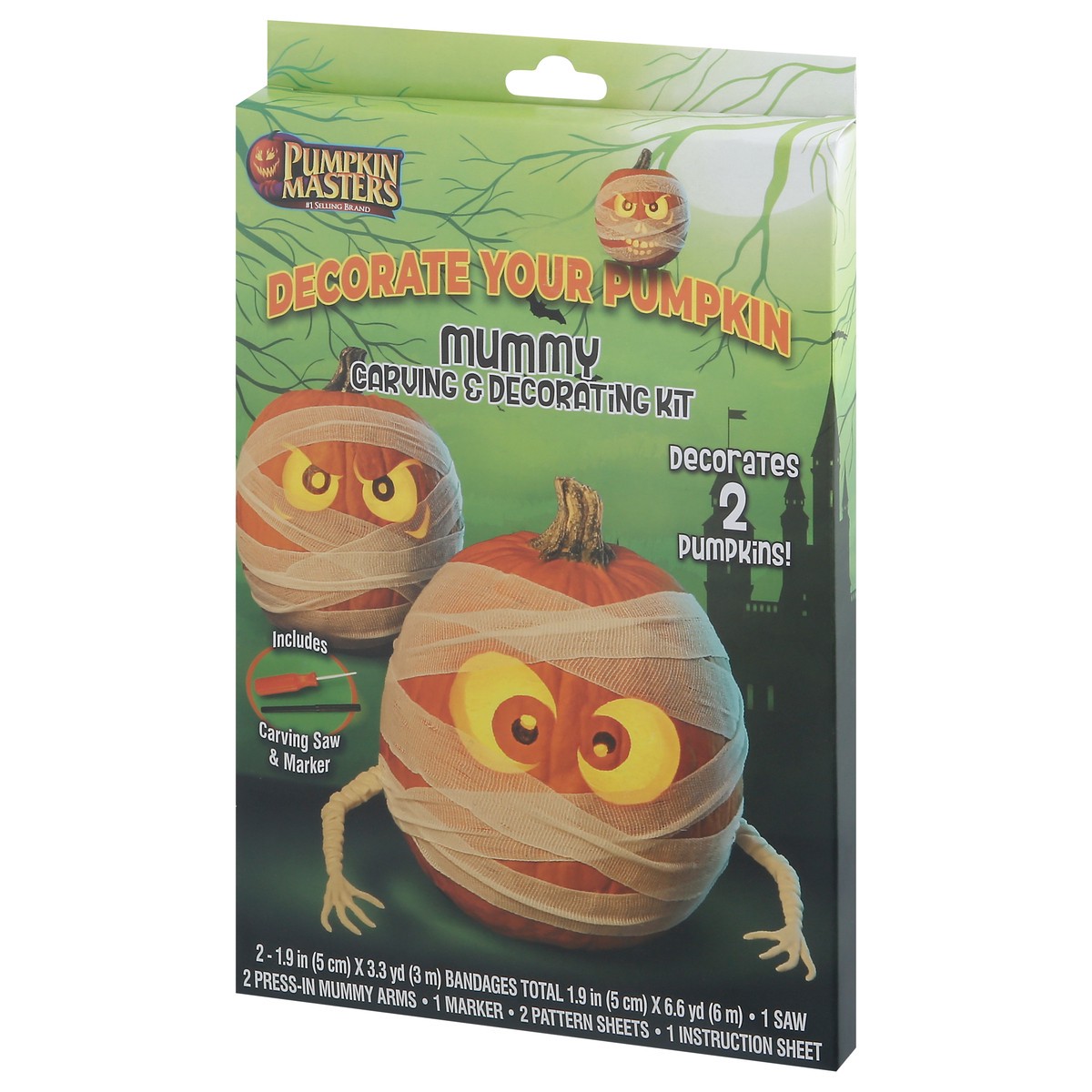 slide 7 of 9, Pumpkin Masters Mummy Carving & Decorating Kit, 1 ct