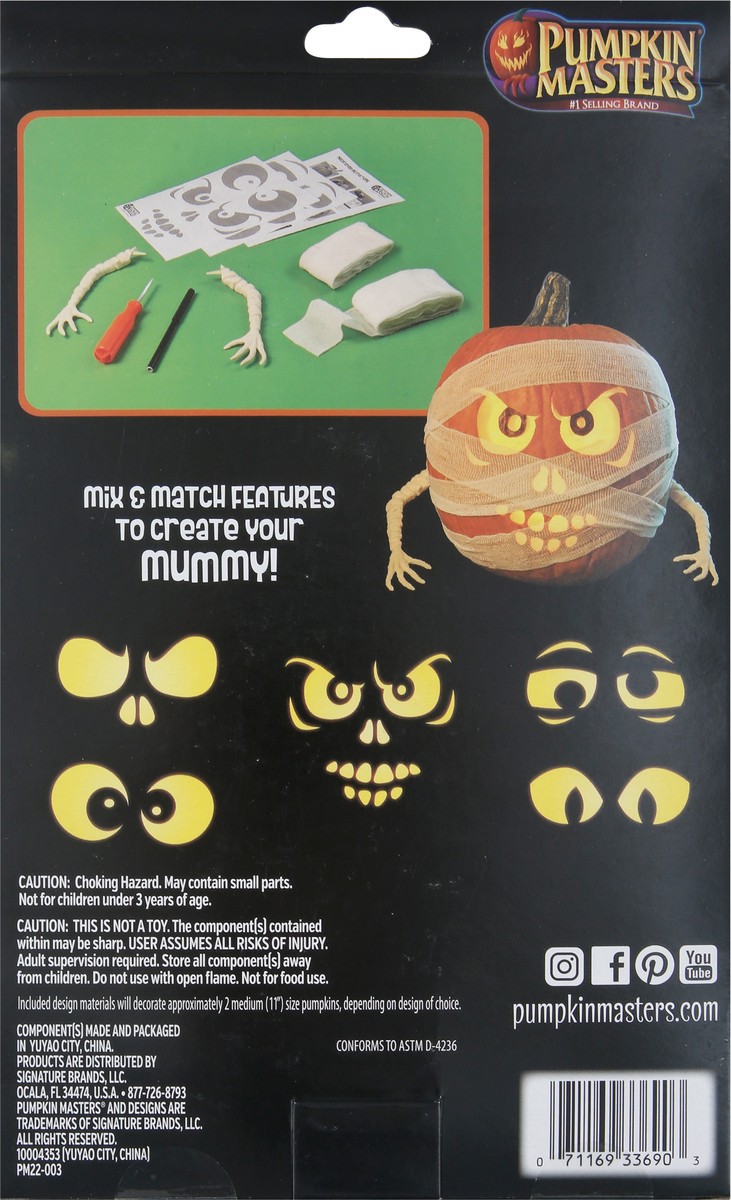 slide 3 of 9, Pumpkin Masters Mummy Carving & Decorating Kit, 1 ct