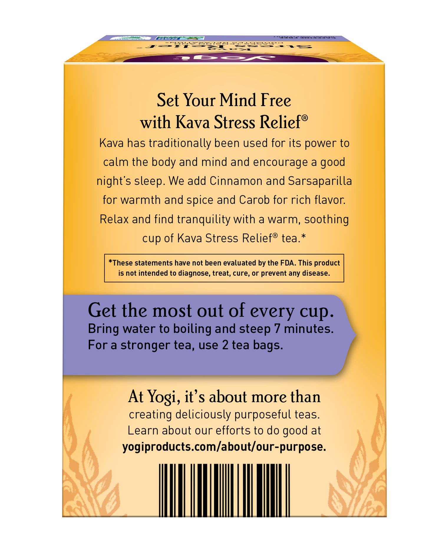 slide 4 of 5, Yogi Caffeine Free Stress Relief Kava Herbal Supplement 16 Tea Bags, 16 ct