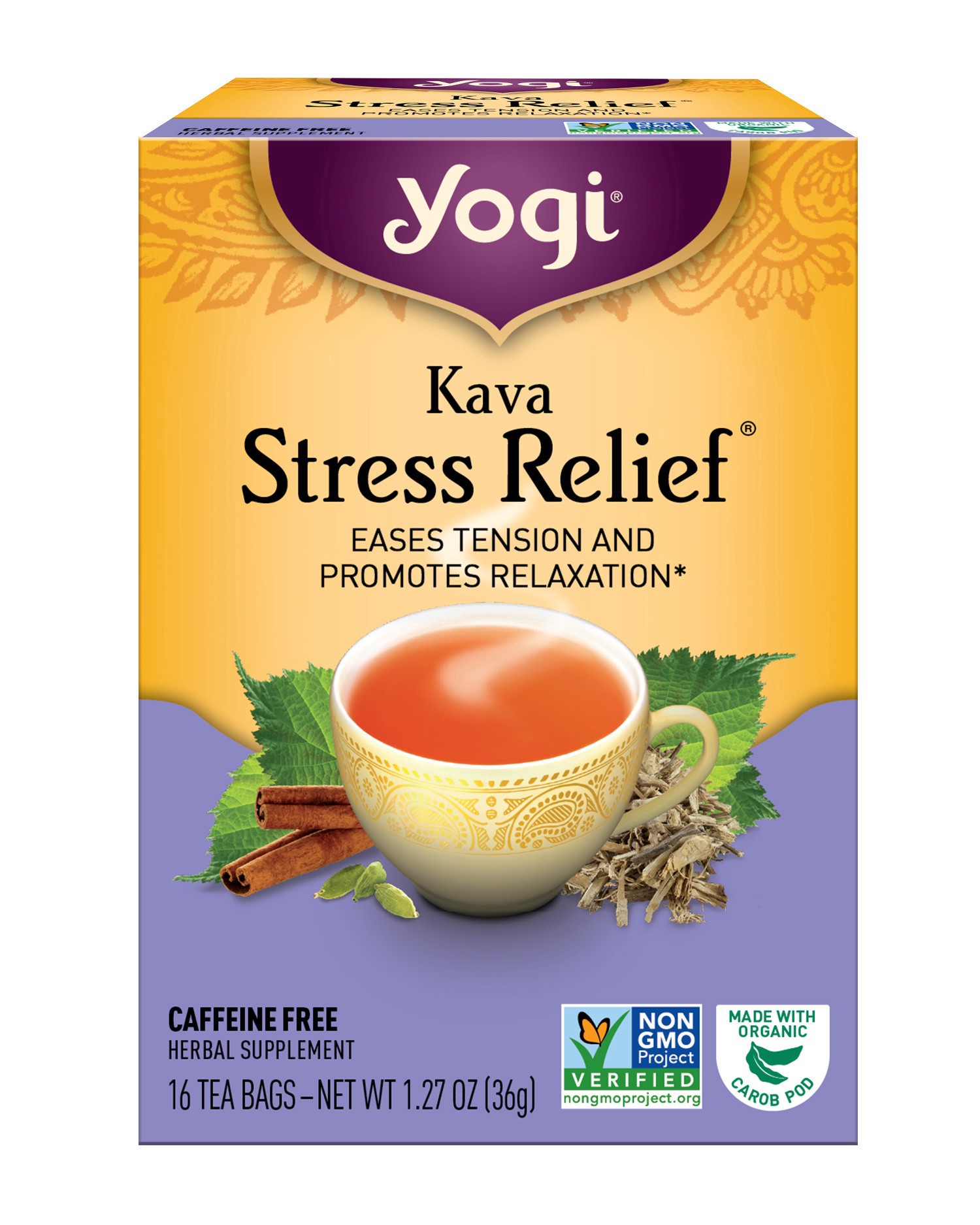slide 2 of 5, Yogi Kava Stress Relief 16 Tea Bags, 16 ct