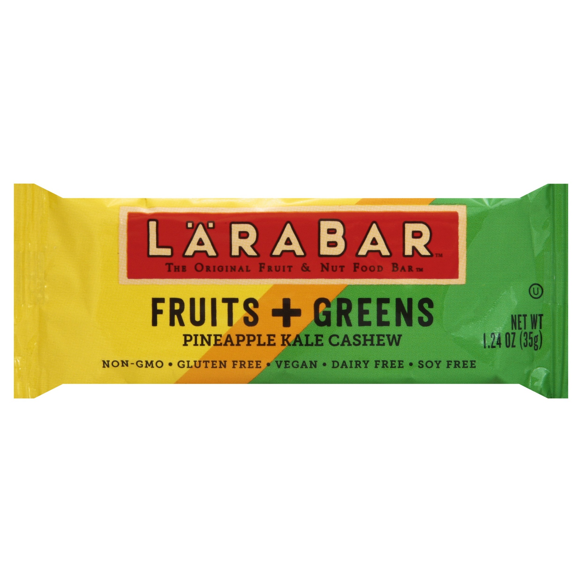 slide 1 of 1, LÄRABAR Pineapple, Kale and Cashew Bar, 1.24 oz