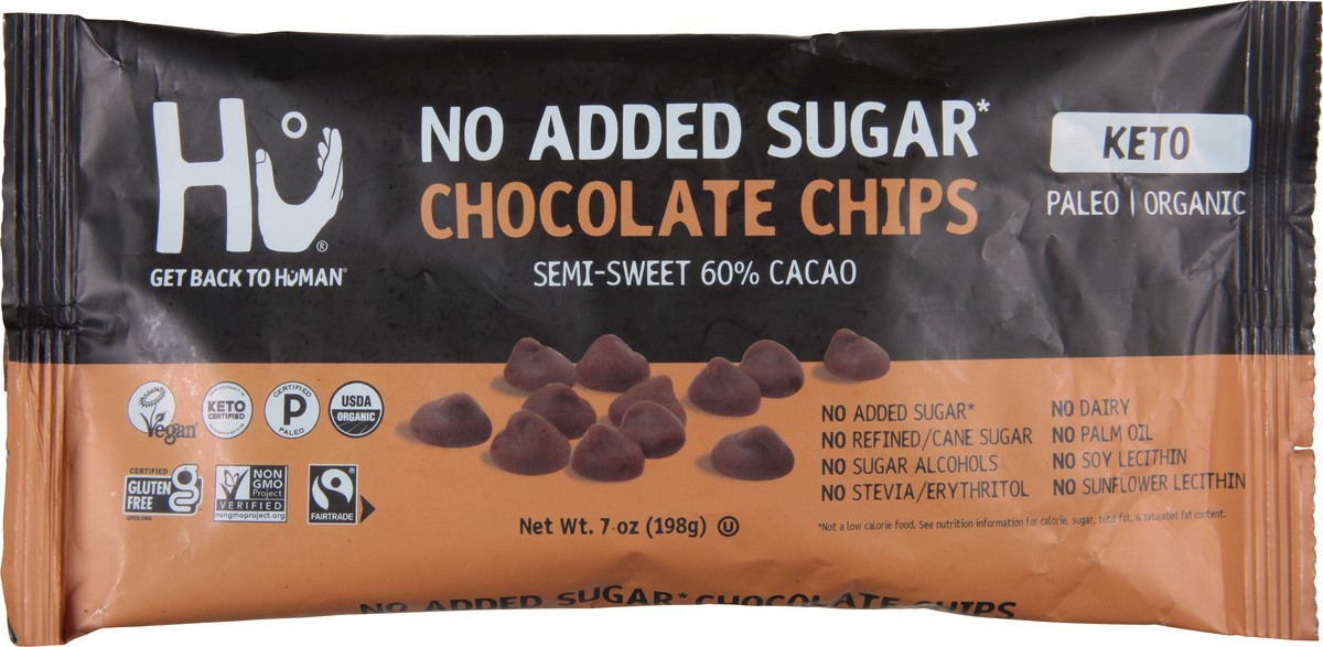 slide 10 of 12, Hu No Added Sugar Organic 60% Cacao Semi-Sweet Chocolate Chips 7 oz, 7 oz