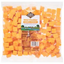 First Street Cubed Cheddar Cheese