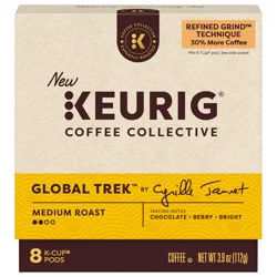 Keurig Coffee Collective Global Trek Single-Serve K-Cup Pods, Medium Roast Coffee, 8 Count