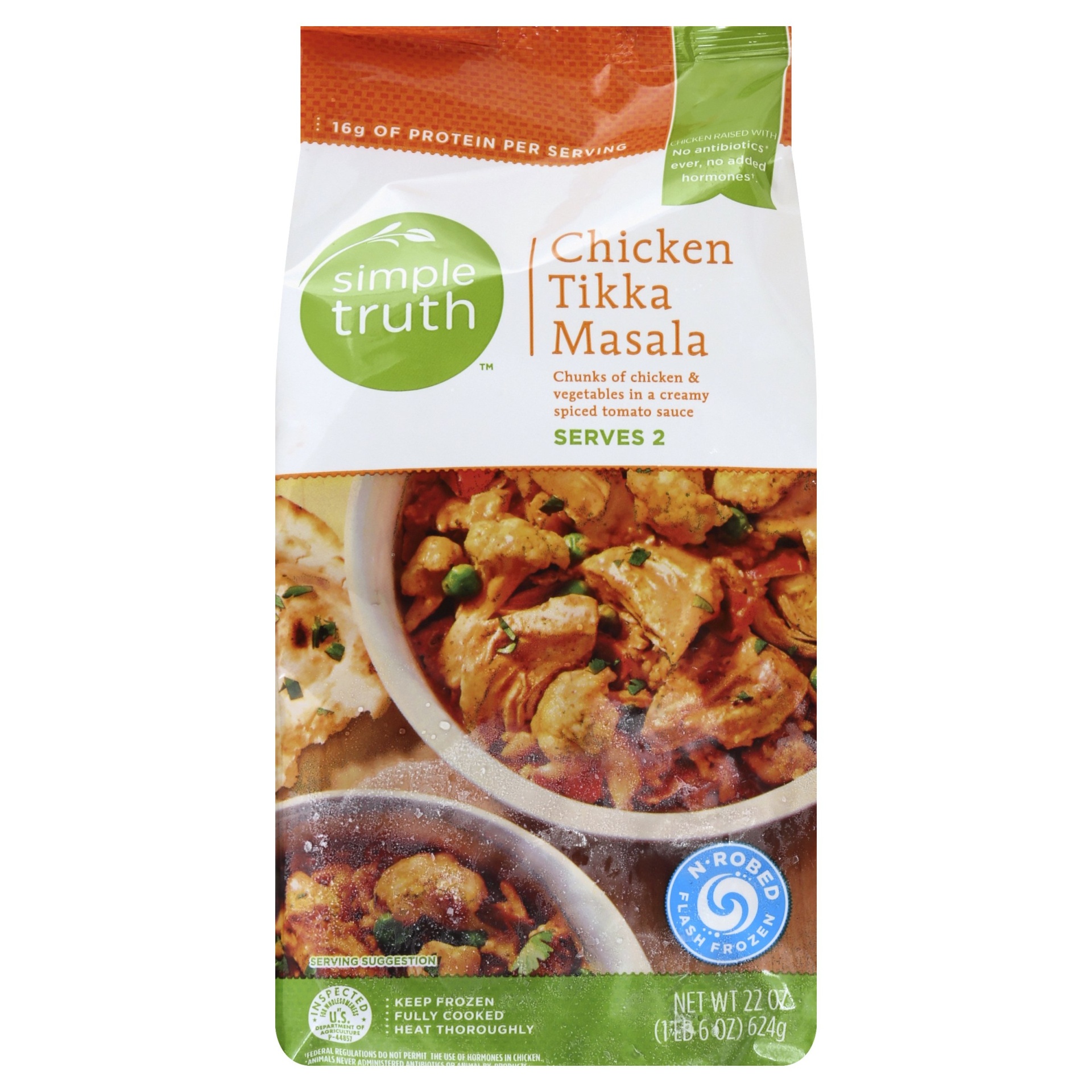 slide 1 of 5, Simple Truth Chicken Tikka Masala, 22 oz