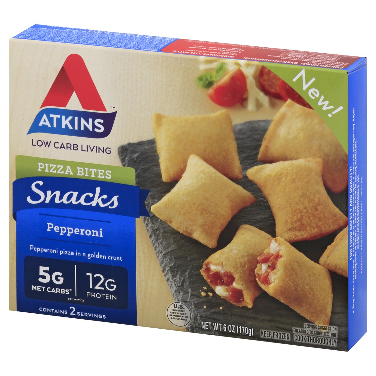 slide 9 of 13, Atkins Snacks, 6 oz