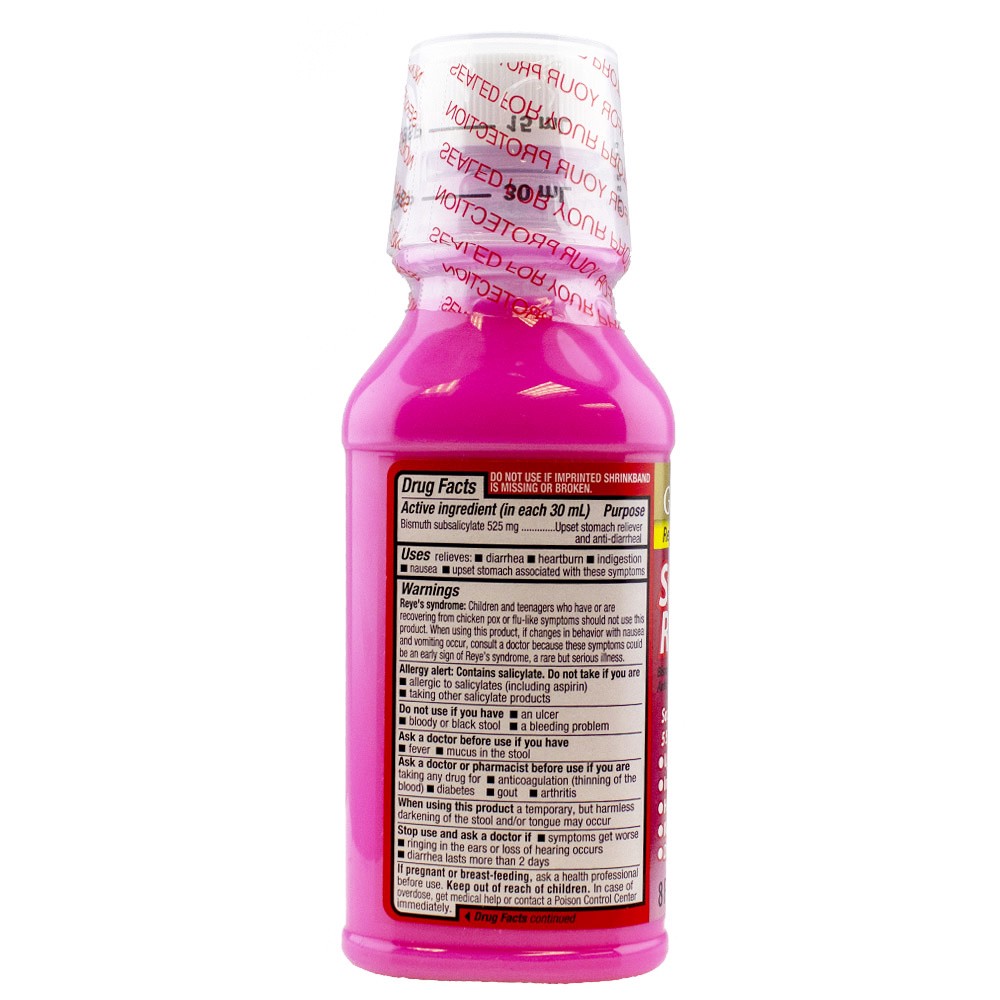 slide 2 of 3, GOOD SENSE GoodSense Pink Bismuth Regular Strength Stomach Relief Liquid, 8 oz, 8 oz