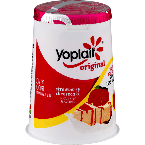 slide 2 of 9, Yoplait Original Strawberry Cheesecake Yogurt, 6 oz