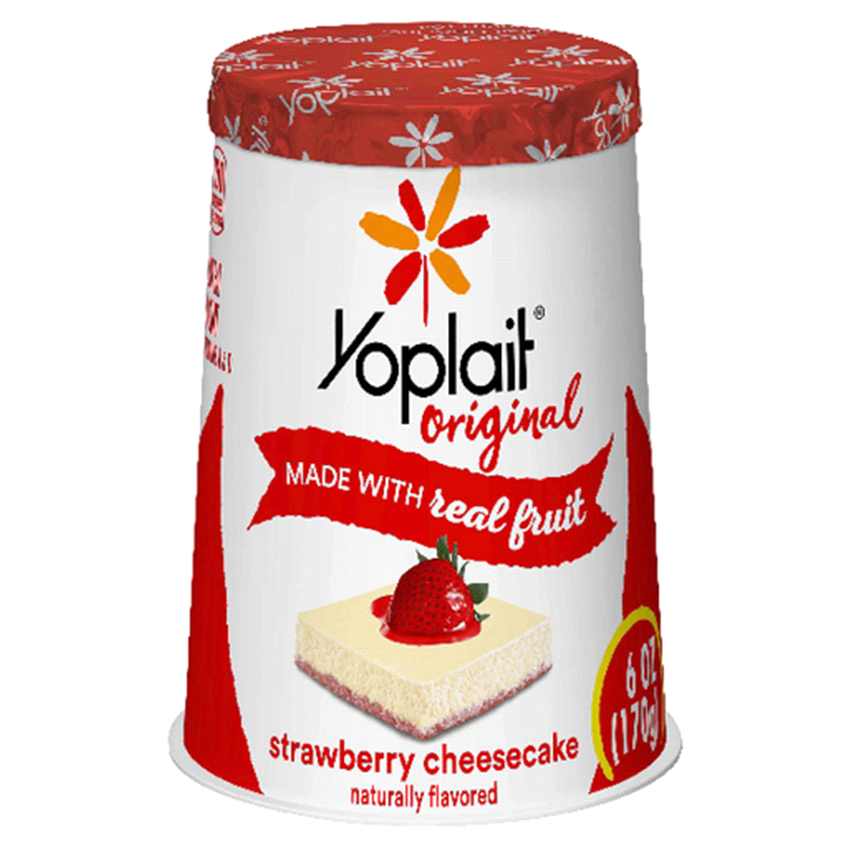 slide 1 of 9, Yoplait Original Strawberry Cheesecake Yogurt, 6 oz