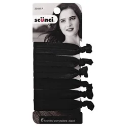 scünci Color Match Ponytailers, 6 Each