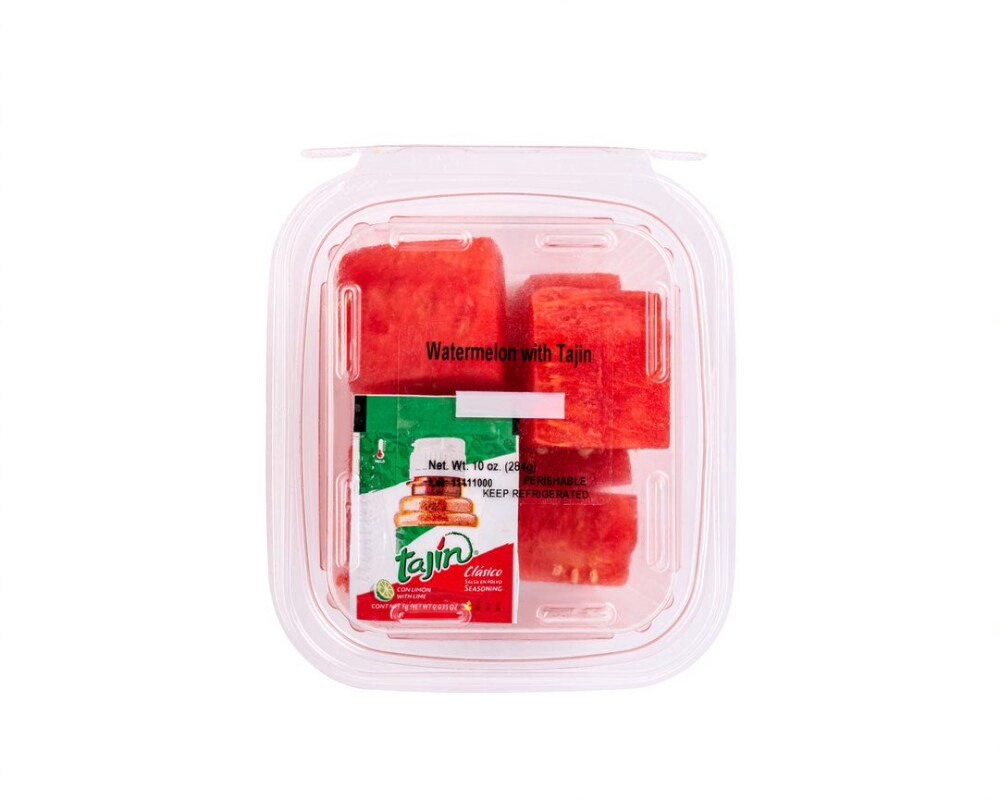 slide 2 of 2, Watermelon Chunks With Tajin, 9 oz