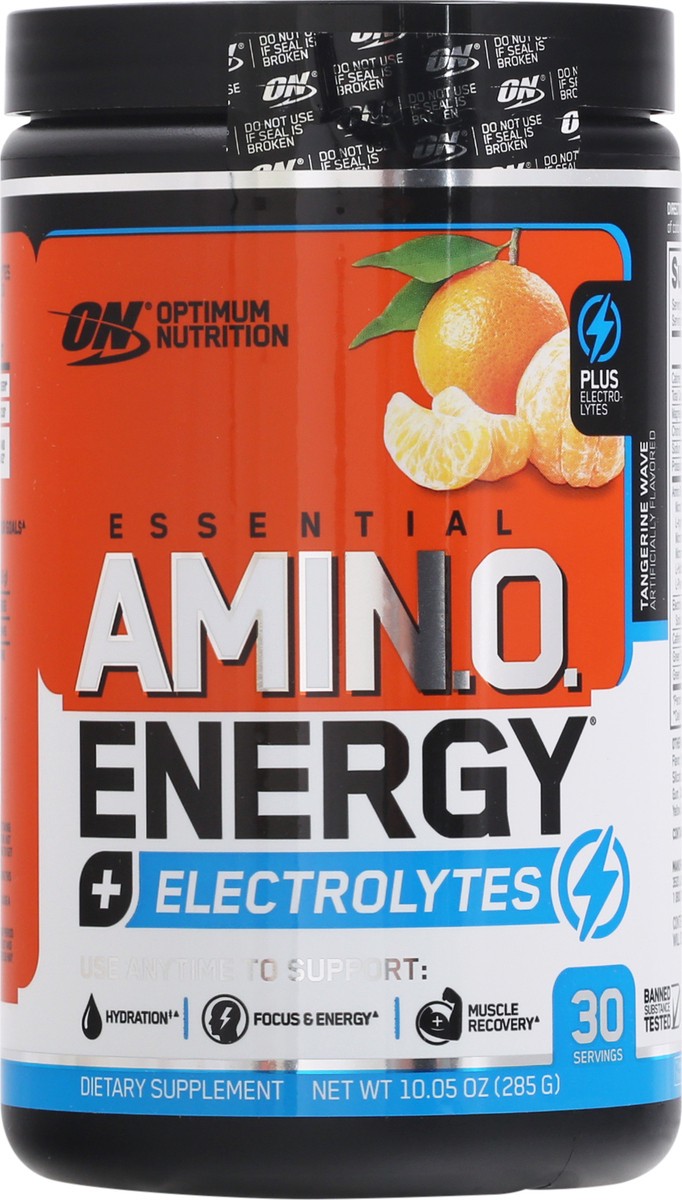 slide 9 of 9, Optimum Nutrition Essential Tangerine Wave Amin.O. Energy 9.5 oz, 9.5 oz