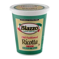 Biazzo Old Fashioned Ricotta Cheese Whole Milk