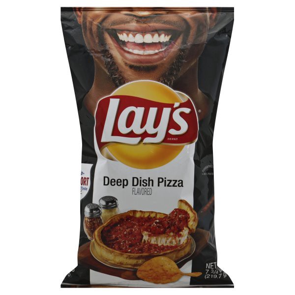 slide 1 of 8, Lay's Deep Dish Pizza, 7.5 oz