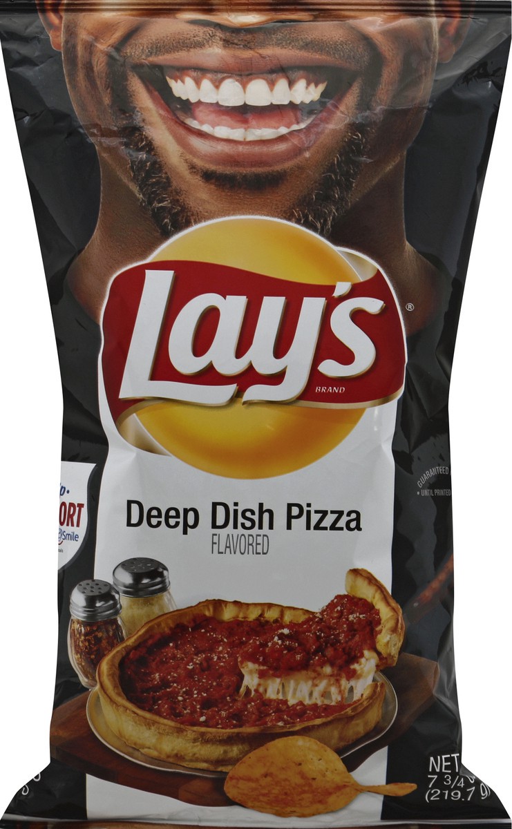 slide 7 of 8, Lay's Deep Dish Pizza, 7.5 oz