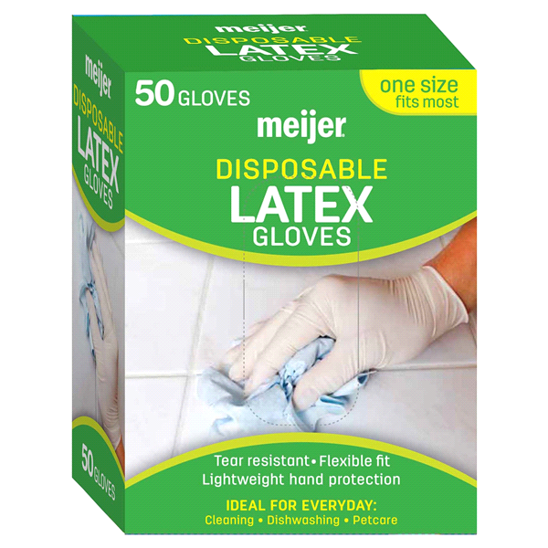 Meijer Disposable Latex Gloves 50 ct Shipt