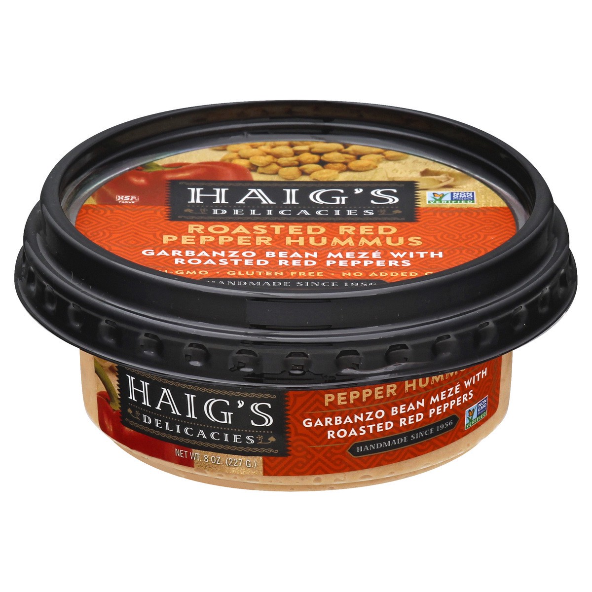 slide 7 of 13, Haig's Roasted Red Pepper Hummus 8 oz, 8 oz