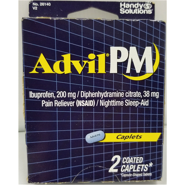 slide 1 of 1, Advil Caplets, 2 ct