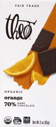 Theo Organic 70% Orange Dark Chocolate 3 oz