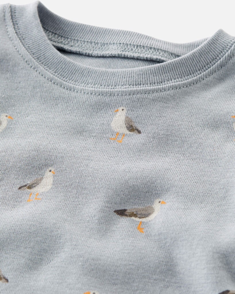slide 2 of 4, Littleplanet Baby Organic Cotton Pajamas Set Beach Seagull Print 6M, 1 ct