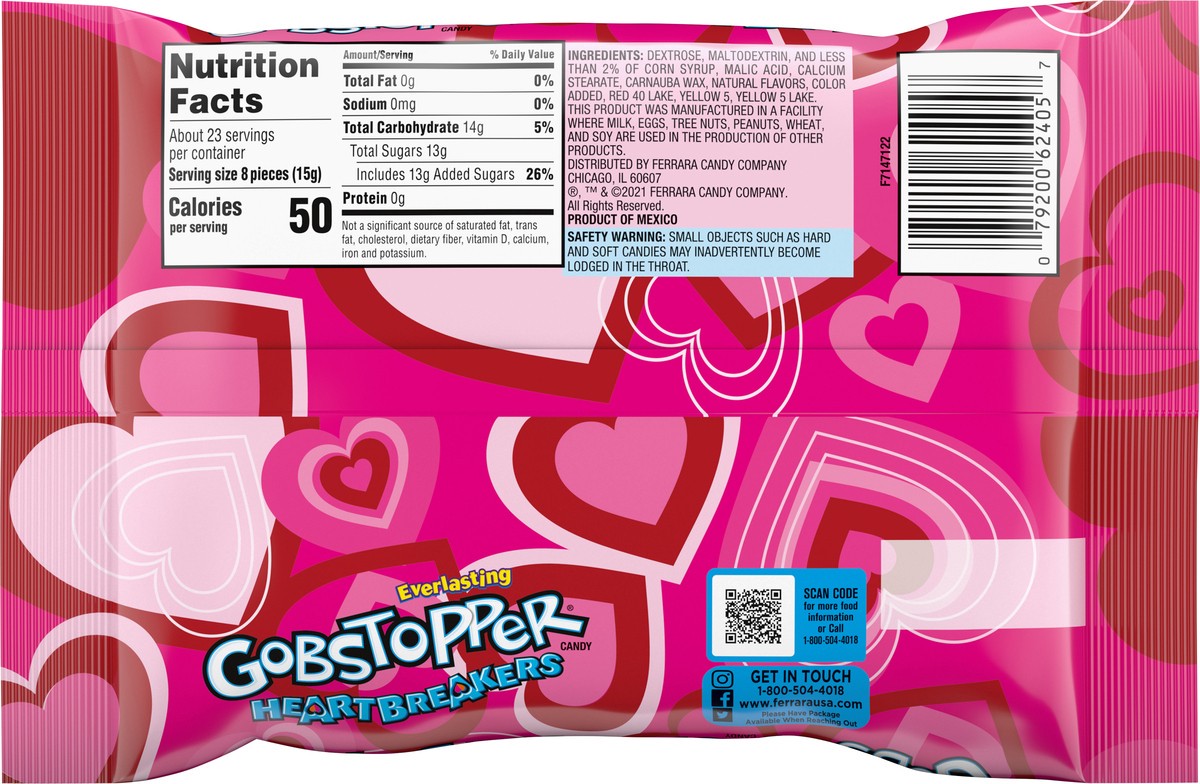 slide 9 of 13, Gobstopper Parent GOBSTOPPER HEARTBREAKERS LDB 71471 - Valentines 12oz 2021-36-9, 12 oz