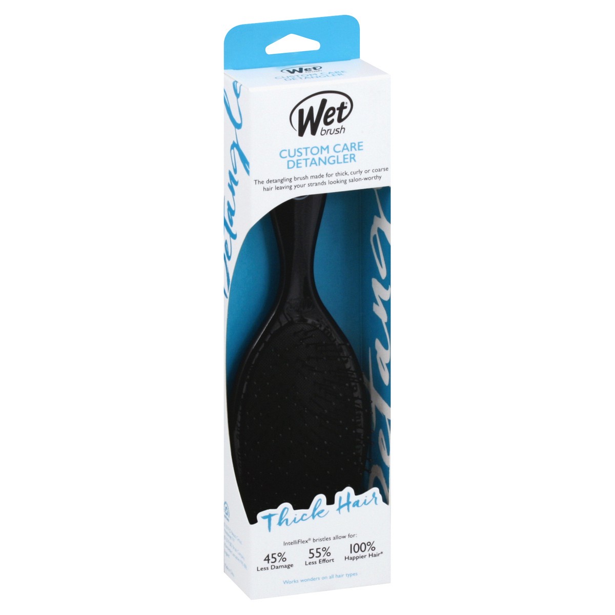 slide 3 of 11, Wet Brush Custom Care Thick Hair Black Detangler 1 ea, 1 ct