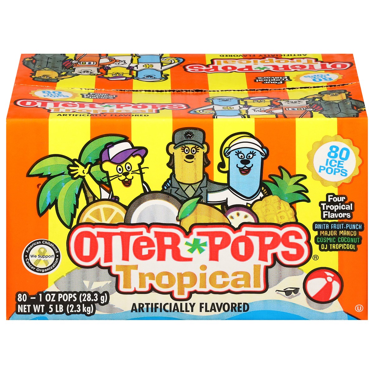 slide 1 of 14, Otter Pops Tropical Ice Pops 80 - 1 oz Pops, 80 ct