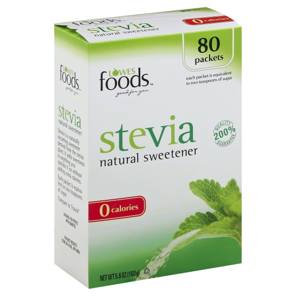 slide 1 of 1, Lowes Foods Stevia Sweetener T, 80 ct