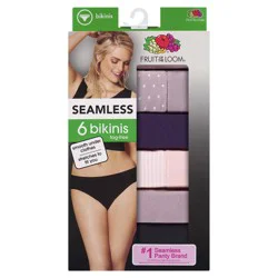 Fruit of the Loom Women's Seamless Bikini, Size: 7