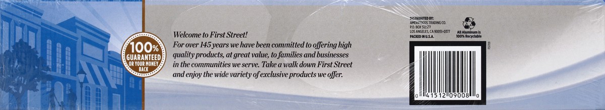 slide 6 of 6, First Street 18 Inch Aluminum Foil, 500 ft