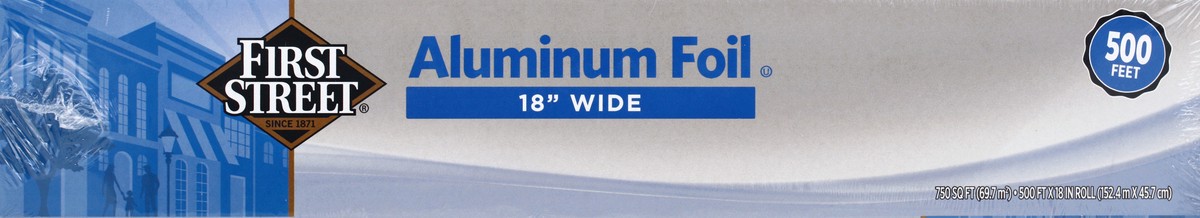 slide 2 of 6, First Street 18 Inch Aluminum Foil, 500 ft