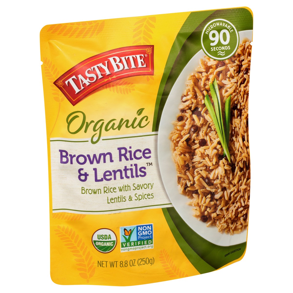 slide 2 of 11, Tasty Bite Organic Brown Rice & Lentils 8.8 oz, 