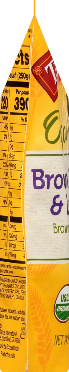 slide 7 of 11, Tasty Bite Organic Brown Rice & Lentils 8.8 oz, 