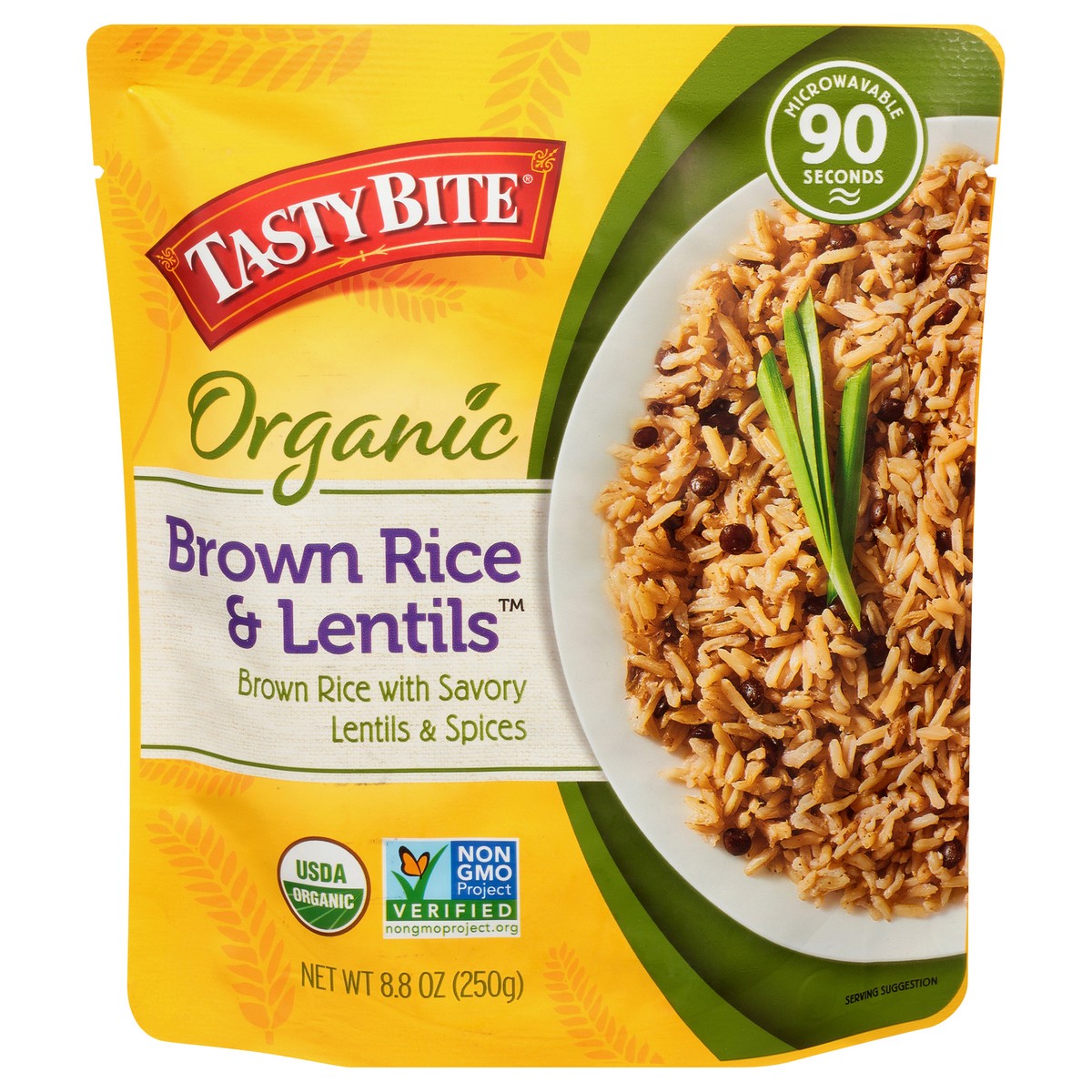 slide 11 of 11, Tasty Bite Organic Brown Rice & Lentils 8.8 oz, 