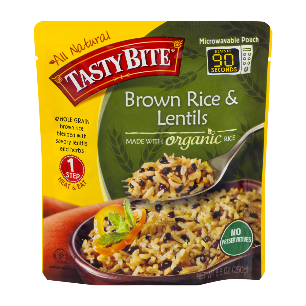 slide 1 of 1, Tasty Bite Brown Rice & Lentils, 8.8 oz