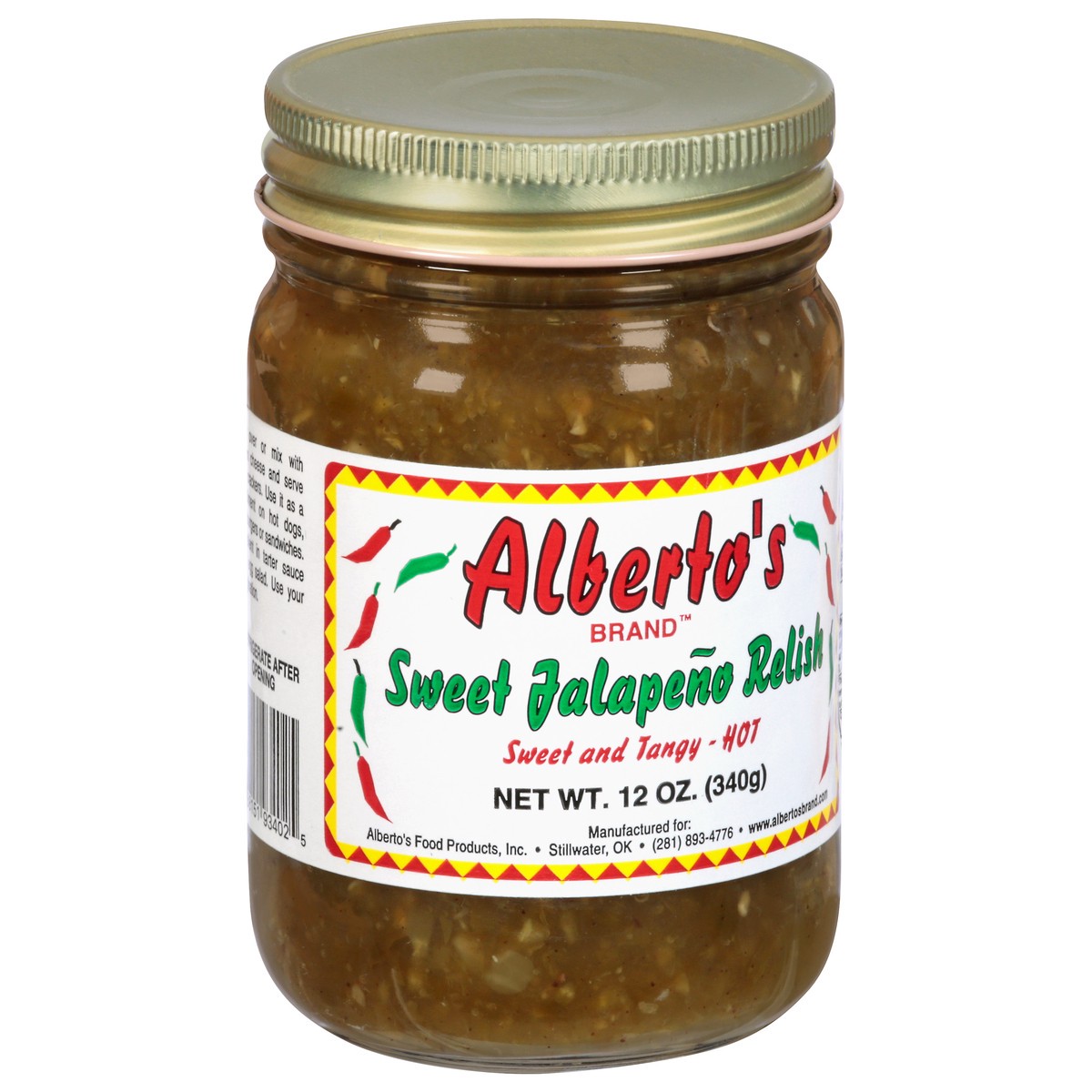 slide 9 of 13, Alberto's Sweet Jalapeno Relish - 12 oz, 12 oz