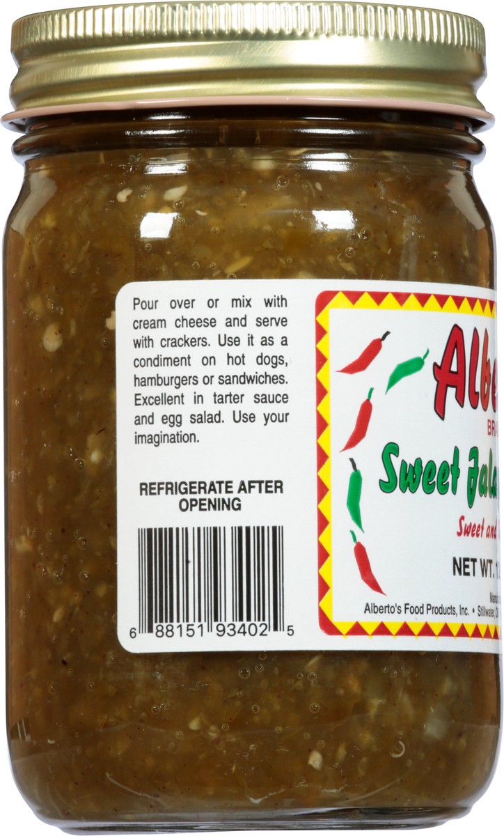 slide 4 of 13, Alberto's Sweet Jalapeno Relish - 12 oz, 12 oz