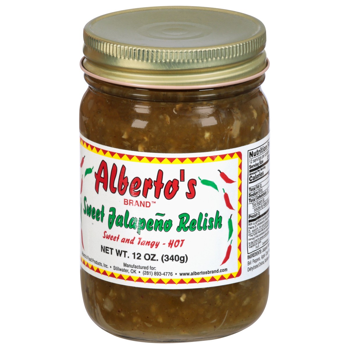 slide 7 of 13, Alberto's Sweet Jalapeno Relish - 12 oz, 12 oz