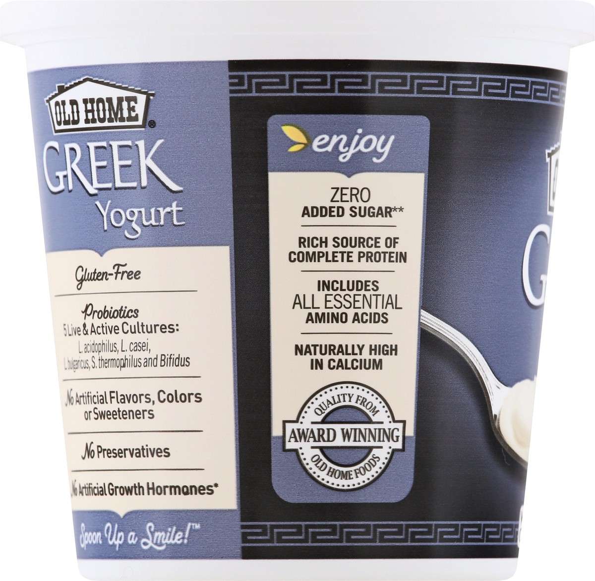 slide 12 of 13, Old Home Greek Plain Yogurt, 24 oz