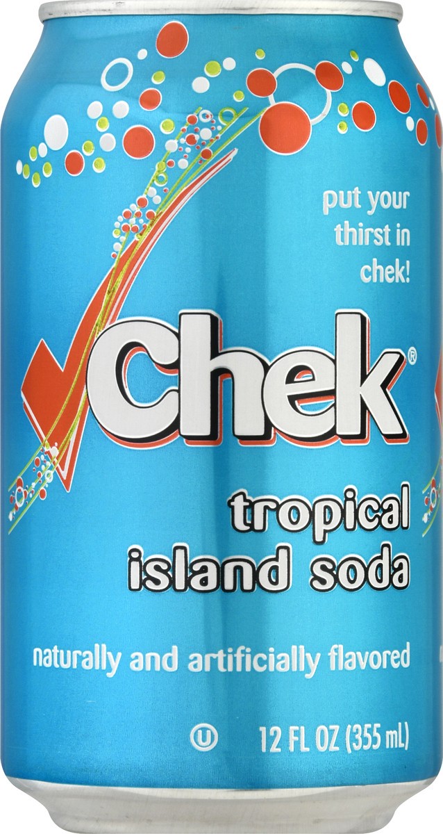 slide 7 of 13, Chek Tropical Island Soda - 12 oz, 12 oz