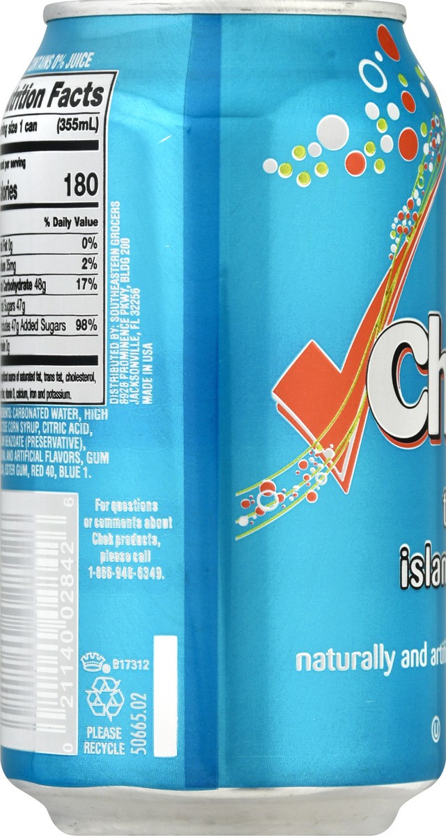 slide 5 of 13, Chek Tropical Island Soda - 12 oz, 12 oz