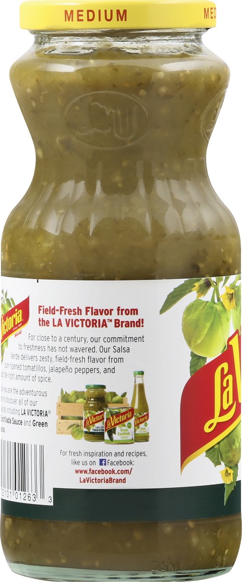 slide 5 of 12, La Victoria Med Thick'n Crunchy Salsa Verde 24 oz, 24 oz